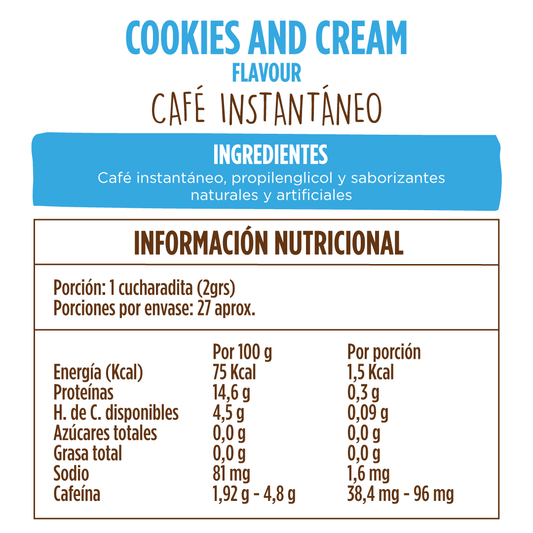 Frasco Cookies & Cream 50 g