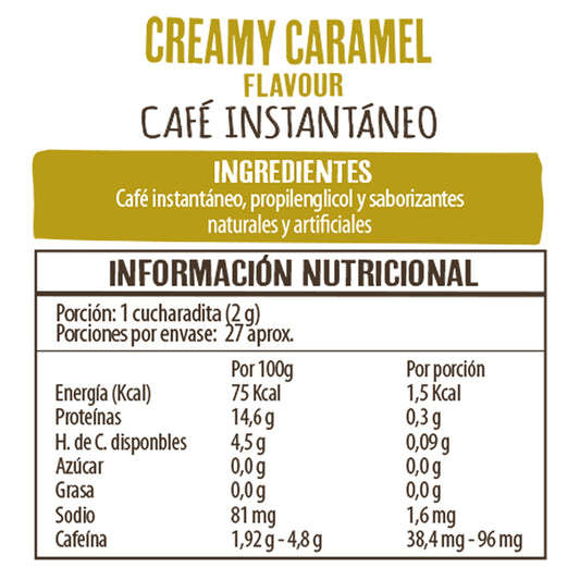 Frasco Creamy Caramel 50 g