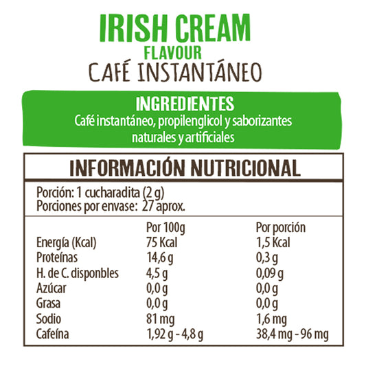 Frasco Irish Coffee 50 g