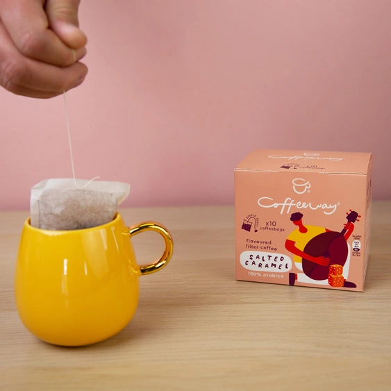 Café molido en bolsas Salted Caramel CoffeeWay 75gr