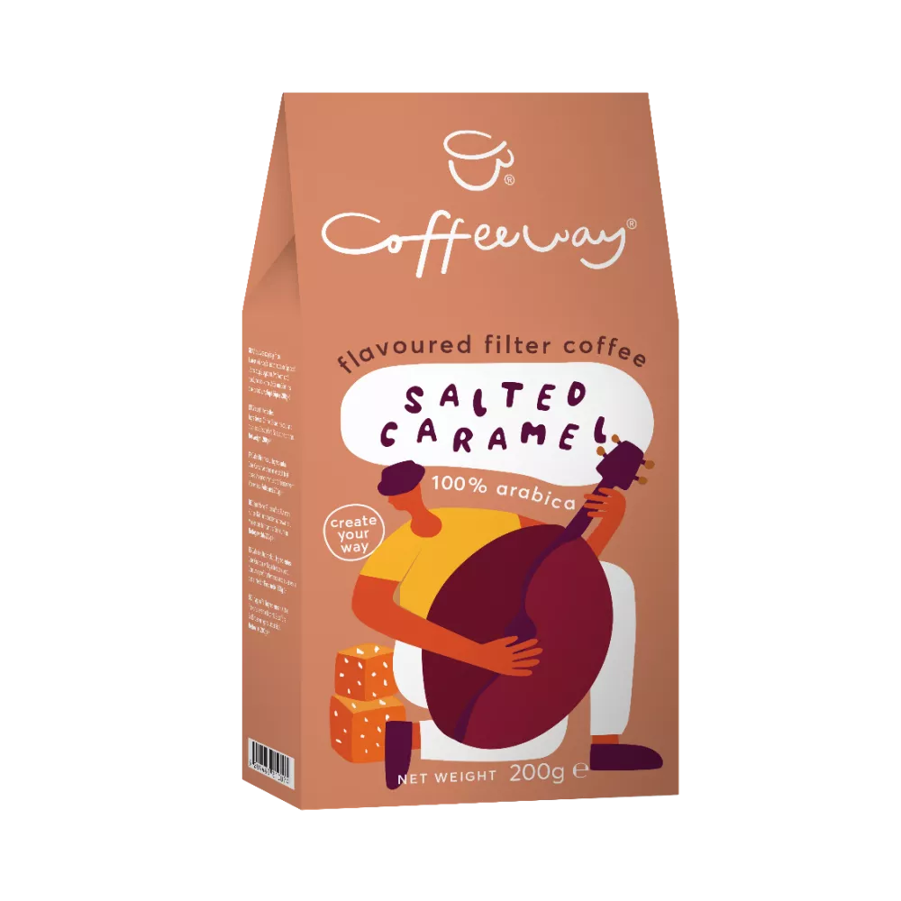 Café molido sabor Salted Caramel CoffeeWay 200 gr
