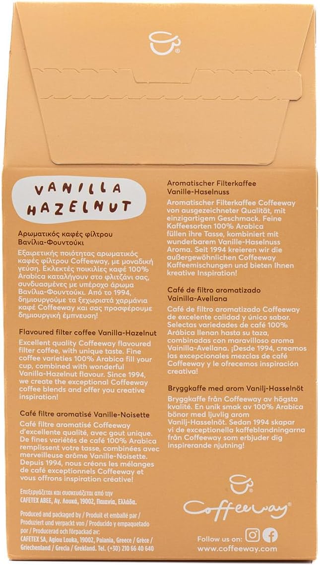 Café molido sabor vainilla hazelnutt coffeeway 200 gr