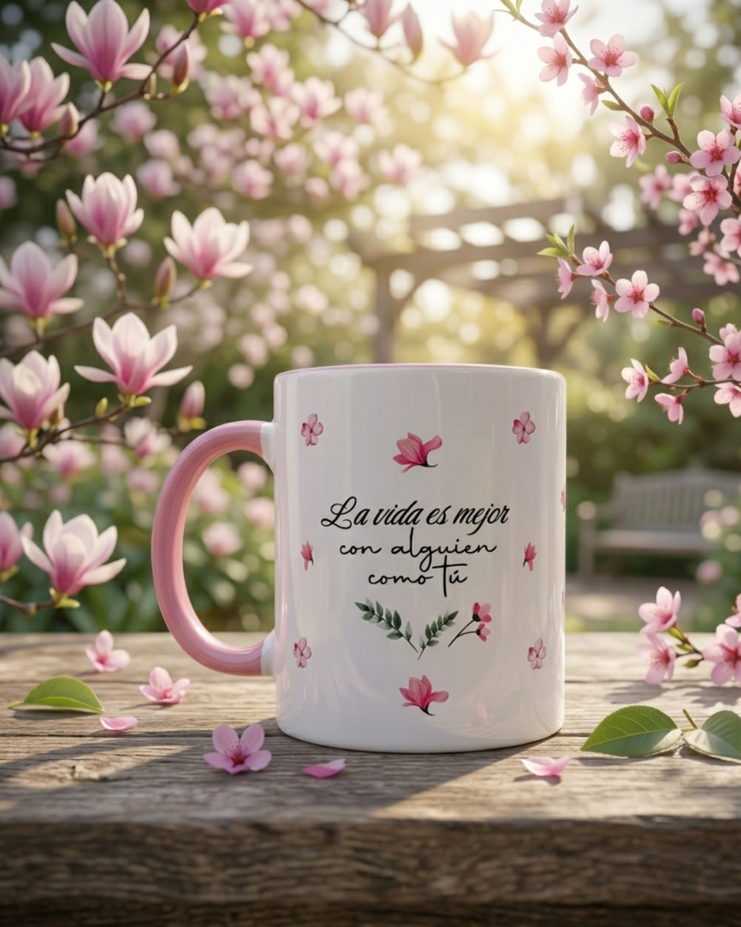 Taza La vida es mejor con alguien como tú