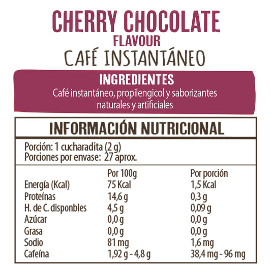 Frasco Cherry Chocolate 50 g