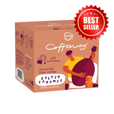 Café molido en bolsas Salted Caramel CoffeeWay 75gr