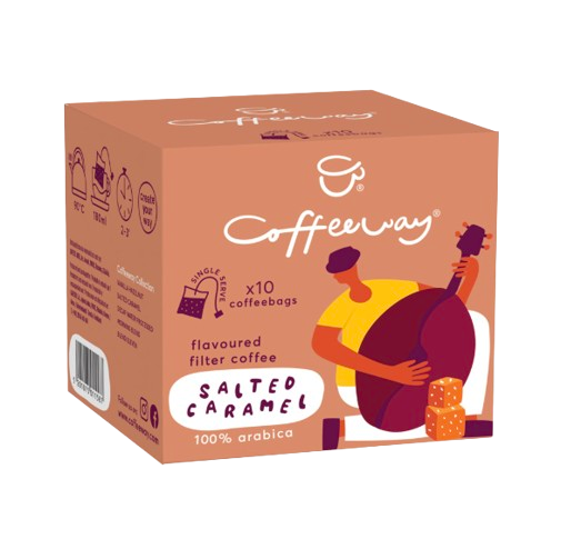 Café molido en bolsas Salted Caramel CoffeeWay 75gr