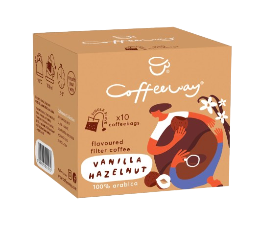 Café en bolsas sabor Vainilla y Avellana CoffeWay 75 gr