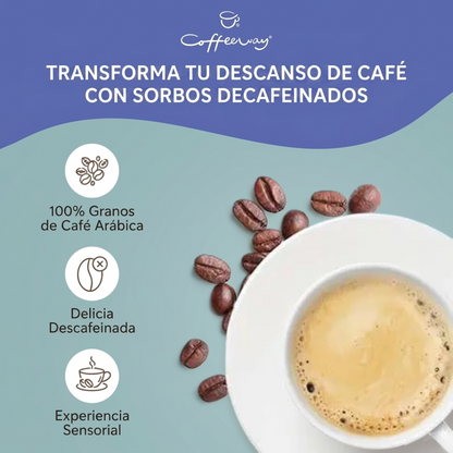 Café molido en bolsas Descafeinado CoffeeWay 75gr