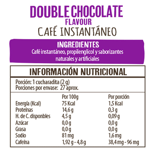 Frasco Double Chocolate 50 g