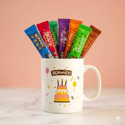 Taza de Cumpleaños Beanies con Sachets