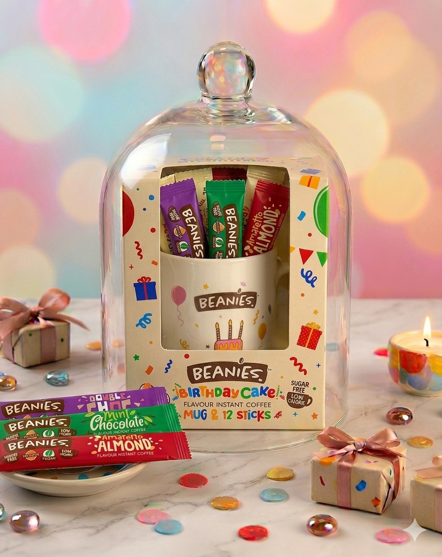Taza de Cumpleaños Beanies con Sachets