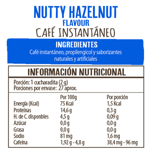 Frasco Nutty Hazelnut 50 g