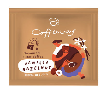 Café en bolsas sabor Vainilla y Avellana CoffeWay 75 gr